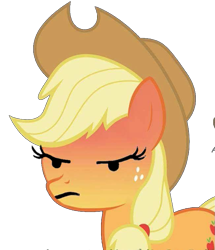 Size: 651x756 | Tagged: safe, edit, imported from derpibooru, applejack, pony, angry, emoji, female, simple background, solo, transparent background