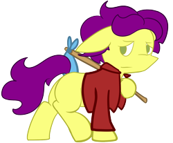 Size: 1308x1084 | Tagged: safe, artist:brsajo, imported from derpibooru, oc, oc only, oc:brsajo, pony, bindle, sad, simple background, solo, transparent background