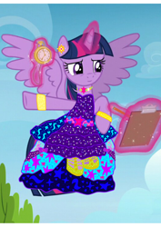 Size: 1000x1414 | Tagged: safe, artist:katya, imported from derpibooru, twilight sparkle, alicorn, pony, clothes, dress, female, ms paint, solo, twilight sparkle (alicorn)