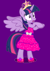 Size: 1000x1414 | Tagged: safe, artist:katya, imported from derpibooru, twilight sparkle, alicorn, pony, adorkable, big crown thingy, clothes, cute, dork, dress, equestria girls outfit, equestria girls ponified, fall formal outfits, female, jewelry, ponified, regalia, solo, sweet dreams fuel, twiabetes, twilight sparkle (alicorn)