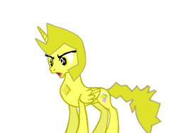 Size: 1024x768 | Tagged: safe, artist:turnaboutart, imported from derpibooru, alicorn, gem pony, pony, base used, diamond, female, gem, gem (race), mare, ponified, simple background, solo, steven universe, transparent background, yellow diamond, yellow diamond (steven universe)