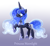 Size: 1024x945 | Tagged: safe, artist:sugaryicecreammlp, imported from derpibooru, oc, oc only, oc:moonlight, alicorn, pony, alicorn oc, constellation, ethereal mane, female, galaxy mane, gradient background, hoof shoes, mare, not luna, offspring, parent:princess luna, raised hoof, solo