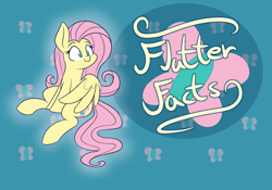 Size: 2000x1400 | Tagged: safe, artist:heir-of-rick, imported from derpibooru, fluttershy, pegasus, pony, abstract background, female, hidden cane, mare, smiling, solo, title card