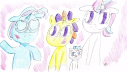 Size: 2745x1561 | Tagged: safe, artist:ptitemouette, imported from derpibooru, oc, oc:galaxy trick, oc:harry trotter, oc:stella moon, cat, brother and sister, female, male, next generation, offspring, parent:moondancer, parent:starlight glimmer, parent:sunburst, parent:trixie, parents:starburst, parents:trickdancer, trans boy, trans male, transgender