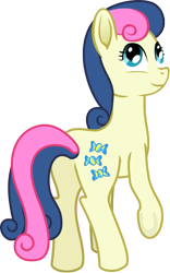 Size: 473x756 | Tagged: safe, artist:malte279, imported from derpibooru, bon bon, sweetie drops, earth pony, pony, female, free to use, looking back, mare, rear view, simple background, solo, three quarter view, transparent background, vector