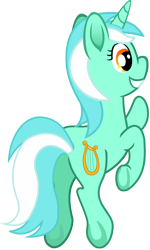 Size: 462x771 | Tagged: safe, artist:malte279, imported from derpibooru, lyra heartstrings, pony, unicorn, enthusiastic, female, free to use, mare, rear, simple background, smiling, solo, three quarter view, transparent background, vector