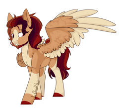 Size: 1929x1674 | Tagged: safe, imported from derpibooru, pegasus, pony, male, simple background, solo, stallion, two toned wings, white background