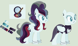 Size: 780x458 | Tagged: safe, artist:starfalldawn, imported from derpibooru, oc, oc only, oc:acapella brush, pegasus, pony, clothes, dress, female, magical lesbian spawn, mare, offspring, parent:coloratura, parent:rainbow dash, parents:raradash, simple background, solo