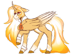 Size: 1548x1168 | Tagged: safe, artist:unicorn-mutual, imported from derpibooru, oc, oc only, alicorn, pony, folded wings, glasses, male, offspring, parent:daybreaker, parent:sunburst, simple background, solo, stallion, transparent background