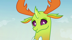 Size: 1280x720 | Tagged: safe, imported from derpibooru, screencap, thorax, changedling, changeling, to change a changeling, king thorax, male, smiling, solo