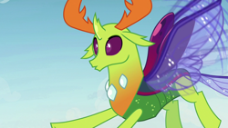 Size: 1280x720 | Tagged: safe, imported from derpibooru, screencap, thorax, changedling, changeling, to change a changeling, cute, king thorax, male, realization, solo, thorabetes