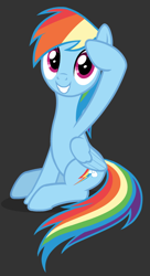 Size: 458x840 | Tagged: safe, imported from derpibooru, rainbow dash, pegasus, pony, female, salute, solo