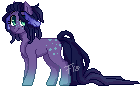 Size: 140x87 | Tagged: safe, artist:fishtoonz, imported from derpibooru, oc, oc only, oc:fishtoonz, hybrid, jellyfish pony, pony, female, hooves, mare, pixel art, simple background, solo, transparent background