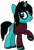 Size: 636x928 | Tagged: safe, artist:lightningbolt, derpibooru exclusive, imported from derpibooru, pony, unicorn, .svg available, as it is, clothes, dyed mane, ear piercing, emo, eyeliner, eyeshadow, frown, gauges, hair over one eye, hoof polish, horn piercing, lipstick, looking back, makeup, male, nose piercing, painted horn, patty walters, piercing, ponified, raised hoof, shirt, show accurate, simple background, solo, stallion, svg, tattoo, transparent background, vector