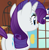 Size: 707x718 | Tagged: safe, imported from derpibooru, screencap, rarity, pony, unicorn, fluttershy leans in, beautiful, butt, cropped, cute, cutie mark, female, flank, fluttershy's cottage, mare, plot, rearity, smiling, solo