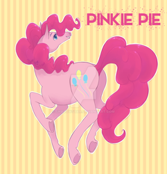 Size: 1024x1062 | Tagged: safe, artist:shadowstar, imported from derpibooru, pinkie pie, pony, female, solo, underhoof, watermark