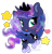 Size: 900x928 | Tagged: safe, artist:stepandy, imported from derpibooru, princess luna, alicorn, pony, blushing, chibi, cute, female, lunabetes, mare, simple background, solo, transparent background