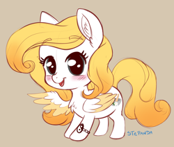 Size: 1024x867 | Tagged: safe, artist:stepandy, imported from derpibooru, oc, oc only, oc:arvensis, pegasus, pony, bracelet, chibi, colored wings, colored wingtips, female, jewelry, solo