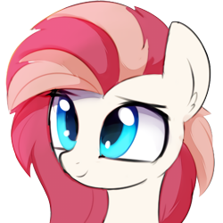 Size: 652x652 | Tagged: safe, artist:aureai-sketches, imported from derpibooru, oc, oc only, oc:aureai, pegasus, pony, bust, ear fluff, female, happy, mare, missing accessory, simple background, smiling, solo, transparent background