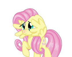 Size: 2500x2000 | Tagged: safe, artist:sodadoodle, imported from derpibooru, fluttershy, pony, cute, embarrassed, female, floppy ears, mare, redraw, shading, show accurate, shyabetes, simple background, solo, transparent background, wings