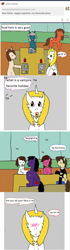 Size: 1063x3805 | Tagged: safe, artist:ask-luciavampire, imported from derpibooru, oc, earth pony, pegasus, pony, unicorn, vampire, vampony, tumblr:ask-ponys-university, ask, food, tumblr