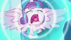 Size: 1024x576 | Tagged: safe, imported from derpibooru, screencap, princess flurry heart, alicorn, pony, the crystalling, baby, baby alicorn, baby flurry heart, baby pony, cloth diaper, crying, crying baby, crying infant, crying loudly, crying newborn, crying newborn baby, crying newborn infant, cute, daaaaaaaaaaaw, dawwww, diaper, diapered, diapered baby, diapered filly, diapered infant, diapered princess, eyes closed, female, filly, fussing, fussing baby, fussing infant, fussing newborn, fussing newborn baby, fussing newborn infant, fussy, fussy baby, fussy infant, fussy newborn, fussy newborn baby, fussy newborn infant, infant, infant flurry heart, large wings, light pink cloth diaper, light pink diaper, loudly crying baby, loudly crying infant, loudly crying newborn, loudly crying newborn baby, loudly crying newborn infant, newborn, newborn baby, newborn baby flurry heart, newborn filly, newborn flurry heart, newborn infant, newborn infant flurry heart, open mouth, sad, safety pin, shockwave, solo, spread wings, tears of sadness, wailing, weapons-grade cute, wings