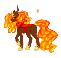 Size: 1024x969 | Tagged: safe, artist:kimyowolf, imported from derpibooru, oc, oc only, oc:regina, original species, female, lava pony, simple background, solo, transparent background