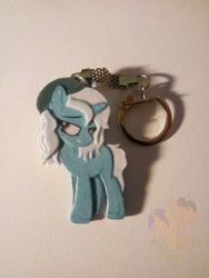 Size: 750x1000 | Tagged: safe, artist:king-franchesco, imported from derpibooru, oc, oc only, pony, unicorn, female, hooves, horn, irl, keychain, mare, photo, smiling, solo, teeth