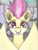 Size: 672x881 | Tagged: safe, artist:astevenamedwolf, imported from derpibooru, fluttershy, bat pony, pony, cute, female, flutterbat, looking at you, open mouth, race swap, shyabates, shyabetes, smiling, solo, traditional art