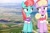 Size: 3546x2364 | Tagged: dead source, safe, artist:dragonchaser123, artist:jerryakira79, imported from derpibooru, luckette, strawberry ice, earth pony, pony, the gift of the maud pie, female, giant pony, highrise ponies, irl, macro, photo