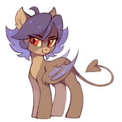 Size: 913x913 | Tagged: safe, artist:lispp, imported from derpibooru, oc, oc only, bat pony, pony, smiling, solo