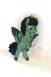 Size: 681x1024 | Tagged: safe, artist:king-franchesco, imported from derpibooru, oc, oc only, butterfly wings, colored hooves, commission, irl, keychain, male, photo, smiling, stallion, wings