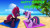 Size: 4229x2379 | Tagged: safe, artist:ejlightning007arts, imported from derpibooru, tempest shadow, twilight sparkle, alicorn, pony, unicorn, beach, blushing, butt, clothes, female, mare, palm tree, plot, summer, swimsuit, tree, twilight sparkle (alicorn)