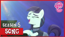 Size: 1280x720 | Tagged: safe, imported from derpibooru, coloratura, earth pony, pony, season 5, the mane attraction, bipedal, eyes closed, open mouth, singing, the magic inside, youtube link, youtube thumbnail