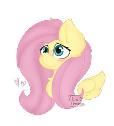 Size: 2015x2227 | Tagged: safe, artist:akira-dreamy, imported from derpibooru, fluttershy, pegasus, pony, blushing, bust, chest fluff, female, floating wings, mare, portrait, simple background, solo, three quarter view, transparent background