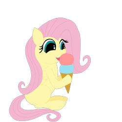 Size: 3000x3000 | Tagged: safe, artist:jokage, imported from derpibooru, fluttershy, atg 2018, cute, food, ice cream, newbie artist training grounds, shyabetes, simple background, transparent background