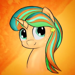 Size: 2048x2048 | Tagged: safe, artist:coloringrainclouds, imported from derpibooru, oc, oc only, oc:mirabelle, pony, unicorn, bust, female, high res, mare, portrait, solo
