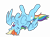 Size: 4464x3266 | Tagged: safe, artist:merry-carousel, imported from derpibooru, rainbow dash, pony, female, on back, one eye closed, simple background, smiling, solo, transparent background, wink