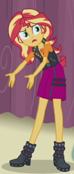 Size: 230x536 | Tagged: safe, imported from derpibooru, screencap, sunset shimmer, equestria girls, equestria girls series, rarity investigates: the case of the bedazzled boot, cropped, female, geode of empathy, solo