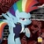 Size: 1080x1080 | Tagged: source needed, safe, imported from derpibooru, rainbow dash, '83, 80s, glam metal, glam rock, glam rock dash, hard rock, mohawk, official, rock (music)