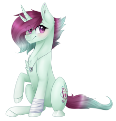 Size: 2608x2717 | Tagged: safe, artist:doekitty, artist:forestemni, imported from derpibooru, oc, oc only, oc:lithe, pony, unicorn, blushing, male, simple background, solo, stallion, transparent background