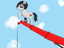 Size: 1400x1050 | Tagged: safe, artist:augjodo, imported from derpibooru, pony, atg 2018, crossover, digital art, faith connors, female, mare, mirror's edge, newbie artist training grounds, ponified