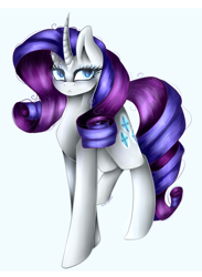 Size: 1024x1396 | Tagged: safe, artist:purediamond360, imported from derpibooru, rarity, pony, unicorn, female, mare, simple background, solo, white background