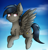 Size: 1130x1187 | Tagged: safe, artist:deraniel, imported from derpibooru, oc, oc only, pegasus, pony, ear fluff, fluffy, flying, full body, fullbody, male, sky, stallion