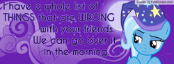 Size: 850x315 | Tagged: safe, imported from derpibooru, trixie, pony, unicorn, to where and back again, banner, female, solo