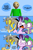 Size: 800x1214 | Tagged: safe, artist:emositecc, imported from derpibooru, discord, spike, starlight glimmer, draconequus, dragon, pony, unicorn, a matter of principals, baldi, baldi's basics in education and learning, comic, crossover, dialogue, speech bubble, winged spike, wings