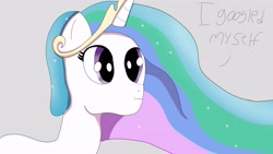 Size: 4000x2250 | Tagged: safe, imported from derpibooru, princess celestia, pony, concerning, female, solo, traumatized
