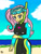 Size: 7340x9740 | Tagged: safe, artist:brekrofmadness, imported from derpibooru, fluttershy, equestria girls, equestria girls series, forgotten friendship, absurd resolution, clothes, female, fluttershy's wetsuit, snorkel, solo, swimsuit, traditional art, wetsuit