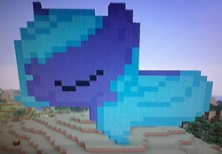Size: 586x408 | Tagged: safe, artist:theanimefanz, imported from derpibooru, princess luna, minecraft, minecraft pixel art, pixel art