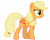 Size: 7606x6075 | Tagged: safe, artist:estories, imported from derpibooru, applejack, earth pony, pony, absurd resolution, female, hatless, mare, missing accessory, simple background, solo, transparent background, vector